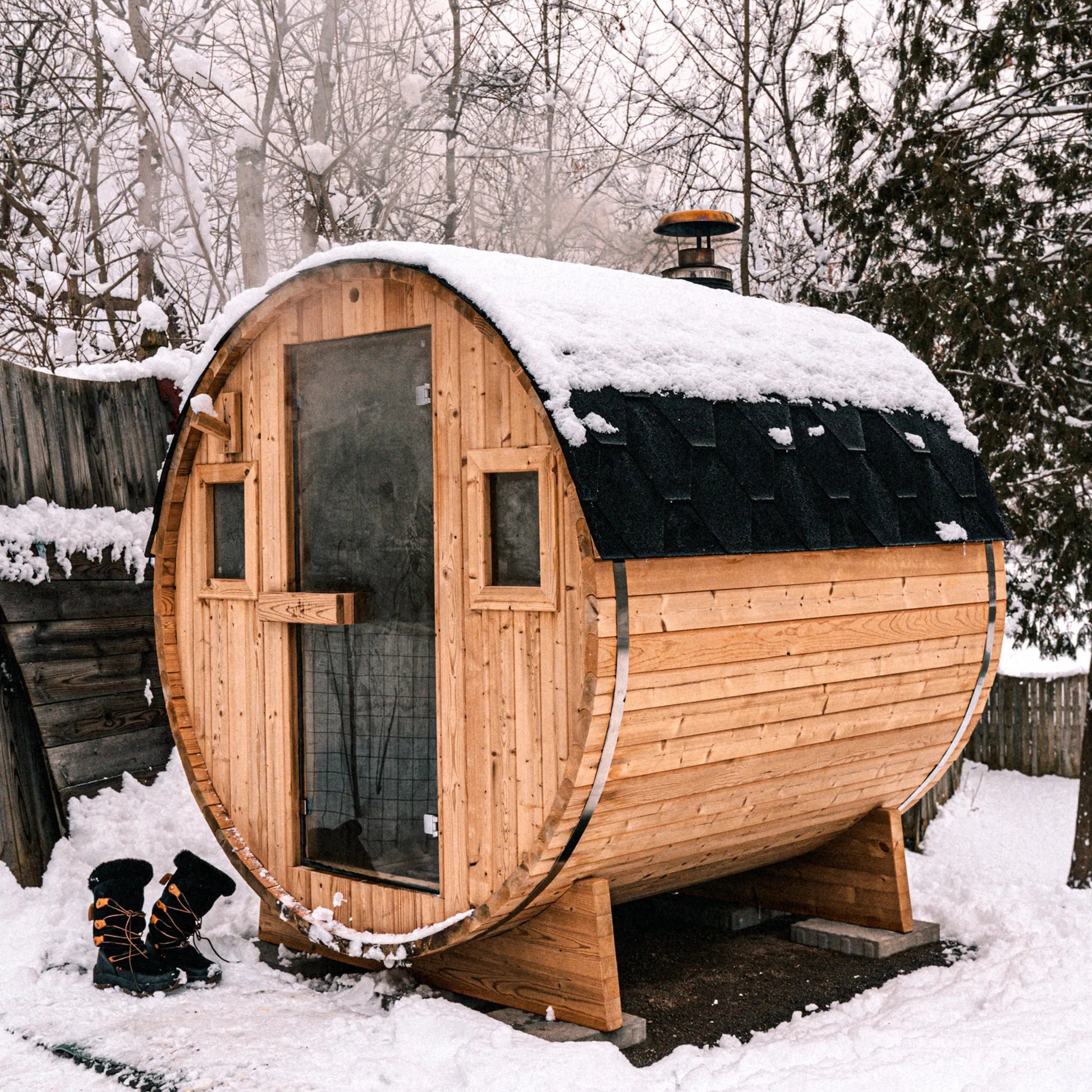 The Sundsvall — Outdoor Cedar Barrel Sauna