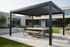 Louvered Aluminum Pergola with Adjustable Roof