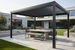 Louvered Aluminum Pergola with Adjustable Roof