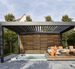 Modern Aluminum Pergola for Backyard Living