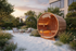 Outdoor Barrel Sauna for Backyard Wellness – 2–4 Person